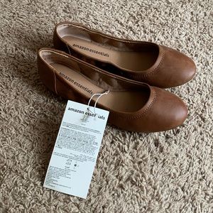 Amazon Essential Brown/ Tan Flats